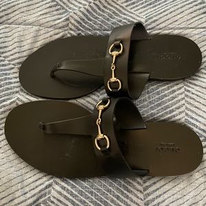Gucci horsebit sandals, have been worn, size 9